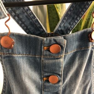 Playful overall dress